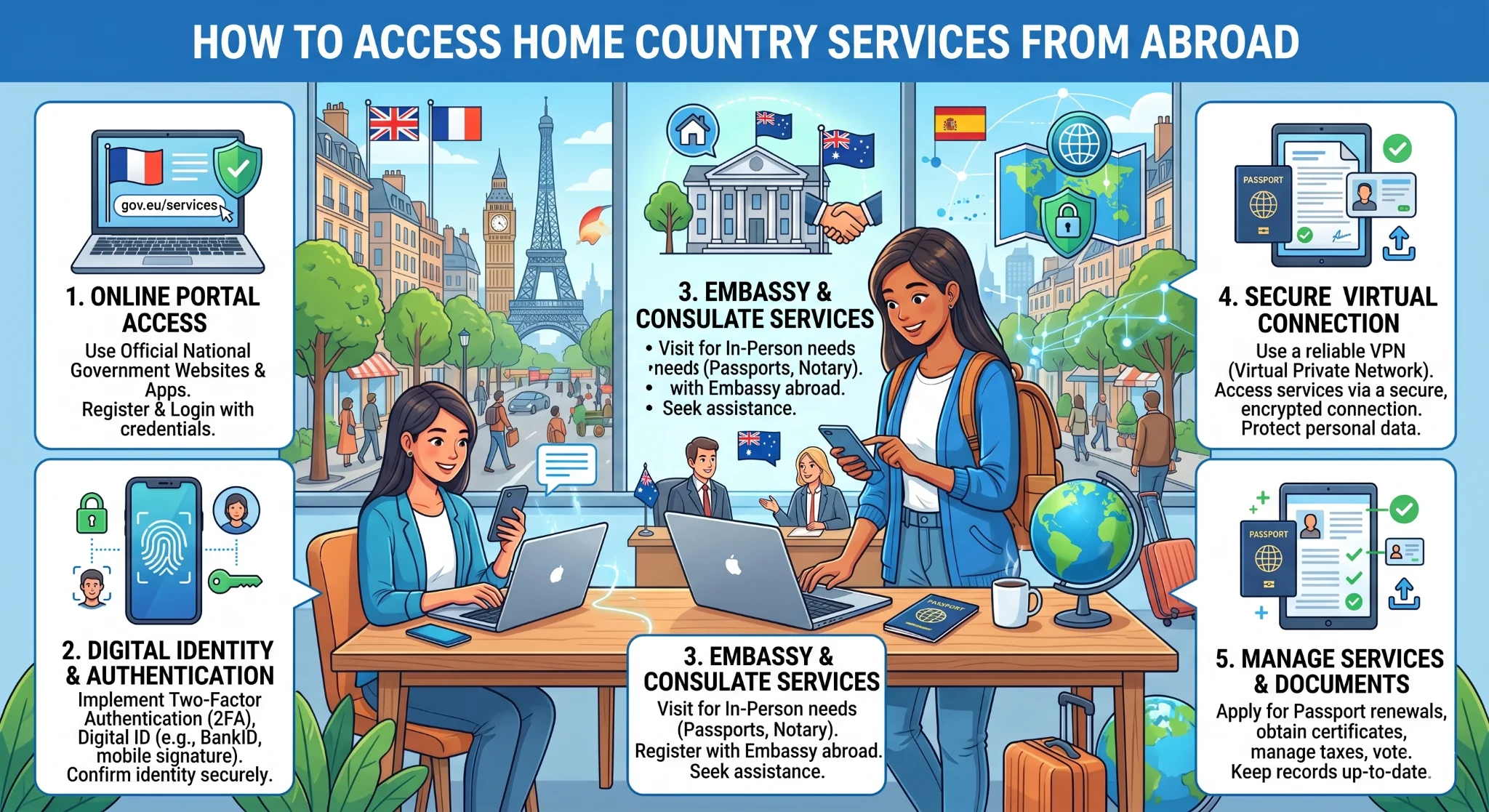 Accessing HMRC services from abroad for UK tax residents