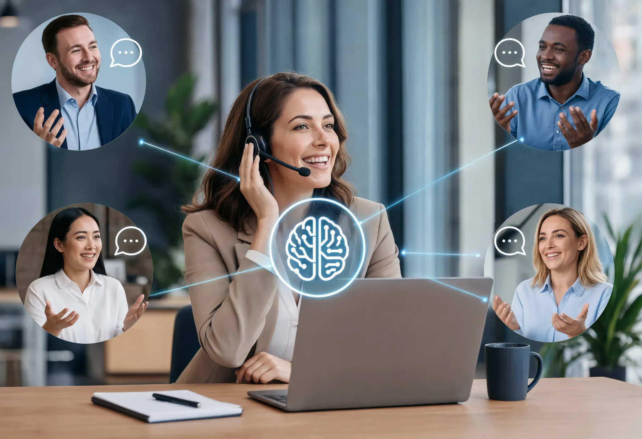Conversational AI turning one agent's pitch into native-language calls for every prospect